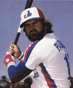 Larry Parrish looked ferocious with that beard. But it was only good for 11 home runs. 